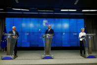 News conference after European Union leaders meeting in Brussels