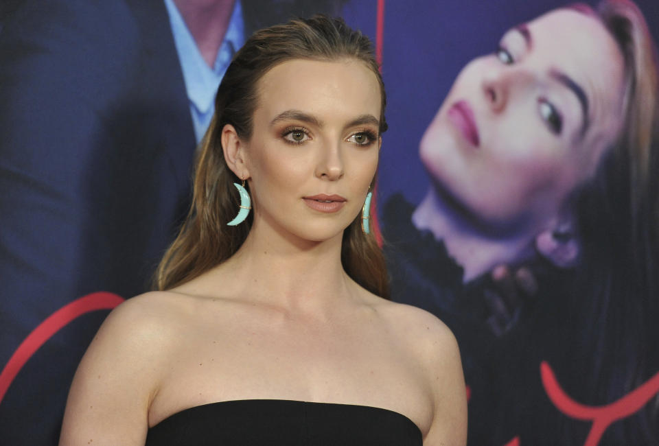 FILE - Jodie Comer arrives at the season two premiere of "Killing Eve" on April 1, 2019, at ArcLight Hollywood in Los Angeles. Comer turns 28 on March 11. (Photo by Richard Shotwell/Invision/AP, File)