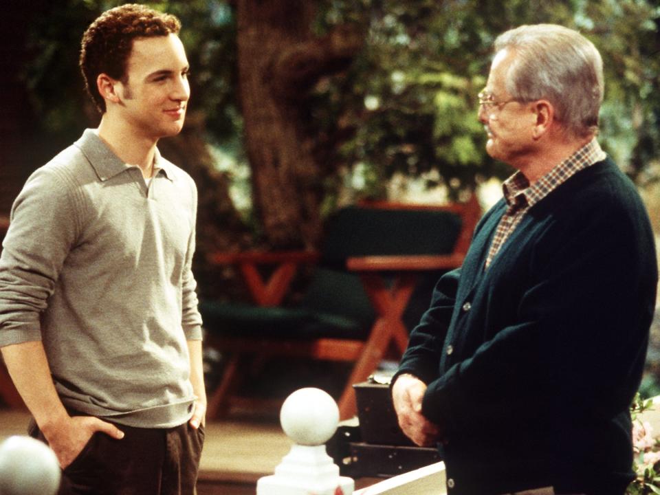 Ben Savage and William Daniels in "Boy Meets World."