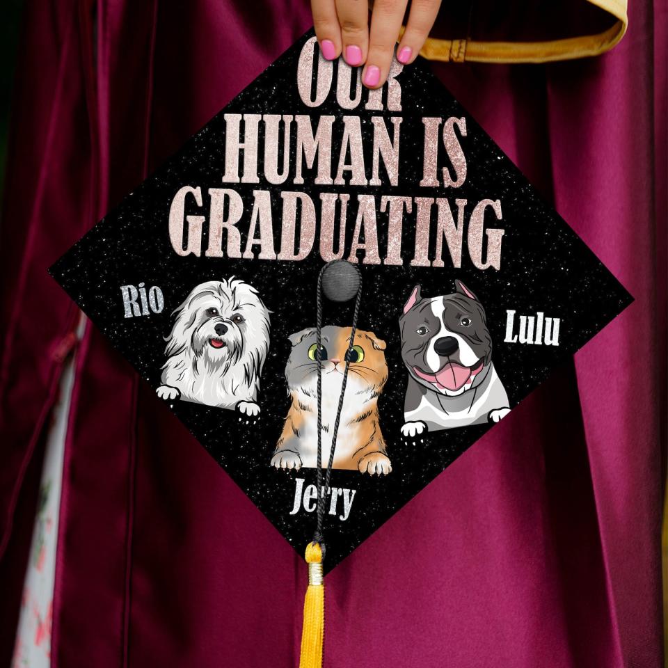 <p><a href="https://go.redirectingat.com?id=74968X1596630&url=https%3A%2F%2Fwww.etsy.com%2Flisting%2F1440735222%2Fcustom-graduation-cap-topper-for-pet&sref=https%3A%2F%2Fwww.thepioneerwoman.com%2Fhome-lifestyle%2Fcrafts-diy%2Fg39693817%2Fgraduation-cap-ideas%2F" rel="nofollow noopener" target="_blank" data-ylk="slk:Shop Now;elm:context_link;itc:0;sec:content-canvas" class="link ">Shop Now</a></p><p>Pet Graduation Cap</p><p>etsy.com</p><p>$33.74</p><span class="copyright">Etsy</span>