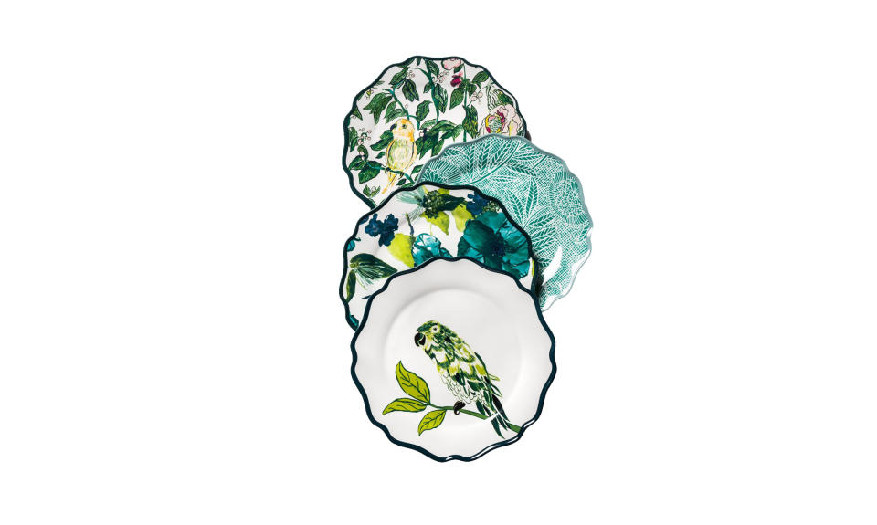 <p>These dinner plates will transform any dining room — and are a steal for less than $3 apiece.<br><br>Melamine Dinner Plate 10.5-inch Blue/Green Floral, $2.99 each, <a rel="nofollow noopener" href="https://www.target.com/p/melamine-dinner-plate-10-5-blue-green-floral-opalhouse-153/-/A-53025863" target="_blank" data-ylk="slk:target.com;elm:context_link;itc:0;sec:content-canvas" class="link ">target.com</a> </p>