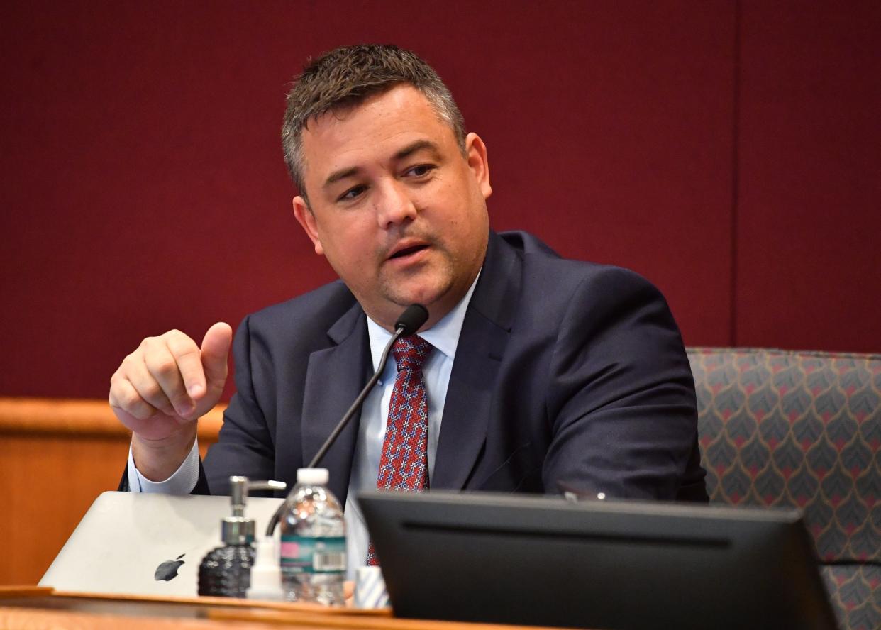 Florida GOP Chair Christian Ziegler, picture here, is facing pressure to resign from Gov. Ron DeSantis. Ziegler has been accused of sexual battery.