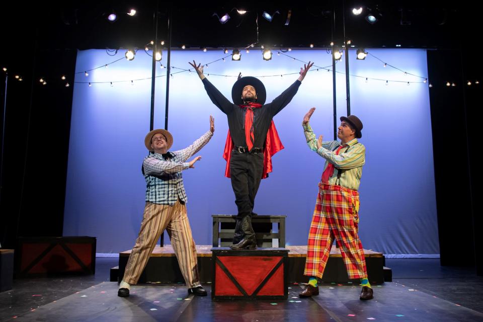 Professional actors perform in Tibbits Summer Theatre’s 2021 production of “The Fantasticks.” Tickets for the 2022 season which includes “I Love You, You’re Perfect, Now Change;” “Godspell;” “Nunsense;” and Neil Simon’s comedy “Barefoot in the Park” are now on sale at Tibbits.org.