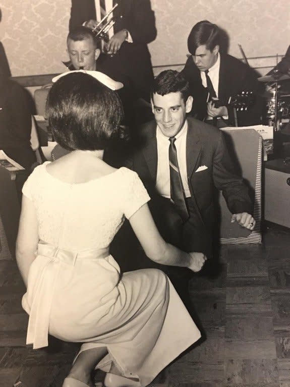 "My parents Dee and Mike doing 'The Twist' at my&nbsp;Aunt Kathleen's wedding in 1965. They've so young and having a blast! My dad was half the age I am now." --<br /> <i>Patrick Andrae</i>