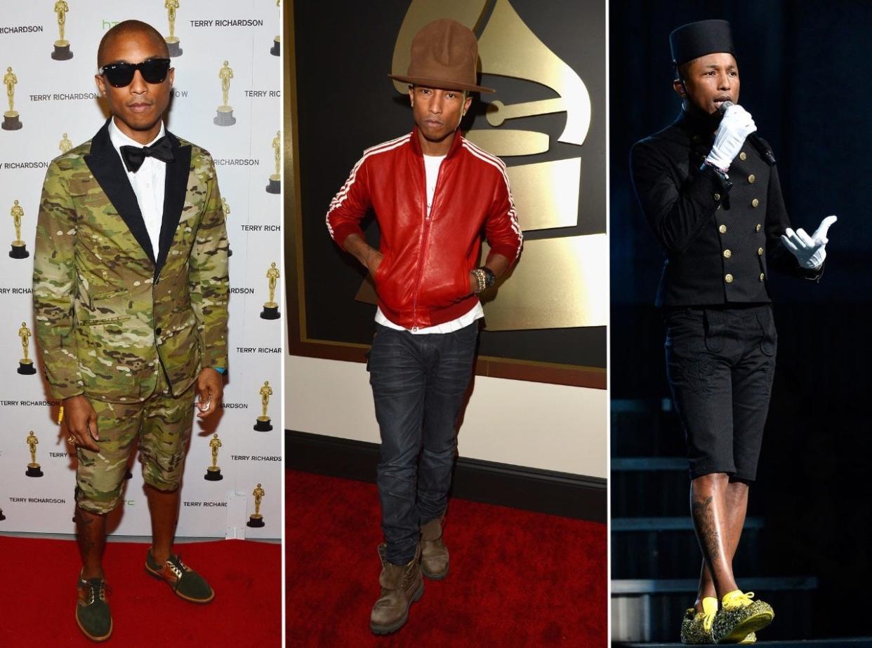 Pharrell Williams has never shied away from daring fashion.