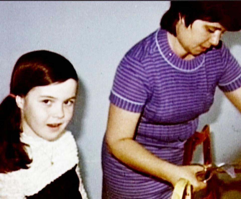 This image released by HBO shows former talk show host Rosie O'Donnell, left, with her mother, from the documentary, "The (Dead Mothers) Club." The film, premiering May 12, focuses on three women whose mothers died during their adolescences and reveals how coming of age without them continues to play out in their lives. The film includes Rosie O’Donnell, one of the executive producers, Jane Fonda and Molly Shannon speaking candidly about their experiences. (AP Photo/HBO)