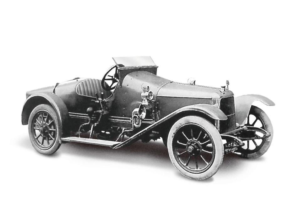 Coal Scuttle (1915) - The first Aston Martin. It was christened ‘Coal Scuttle’ and powered by a 1389cc Coventry Climax engine (AMHT)