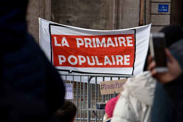 La primaire populaire revendique plus d'inscrits que celles de EELV et LR (Photo prise à Marseille en novembre 2021) (Photo: SOPA Images via Getty Images)