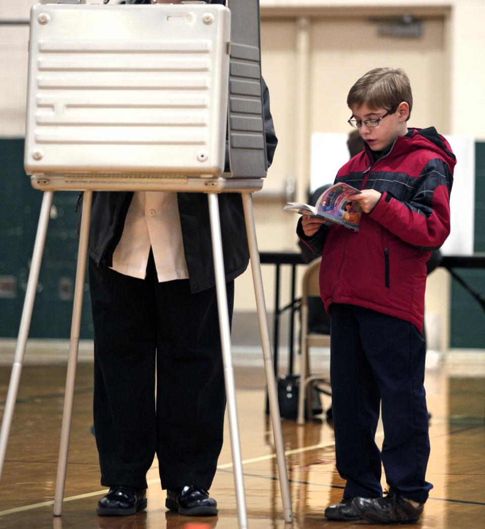 U.S. Citizens Head To The Polls To Vote In Presidential Election