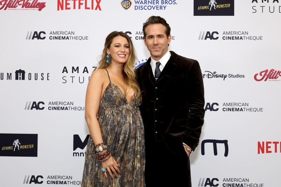 blake lively and ryan reynolds at the 36th annual american cinematheque awards