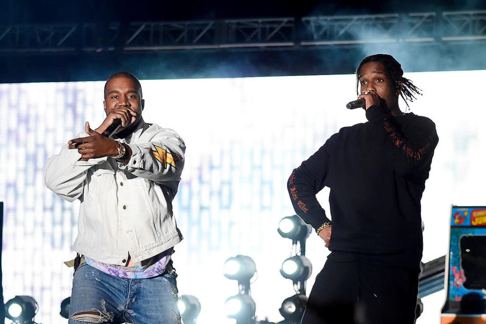 Kanye West and A$AP Rocky