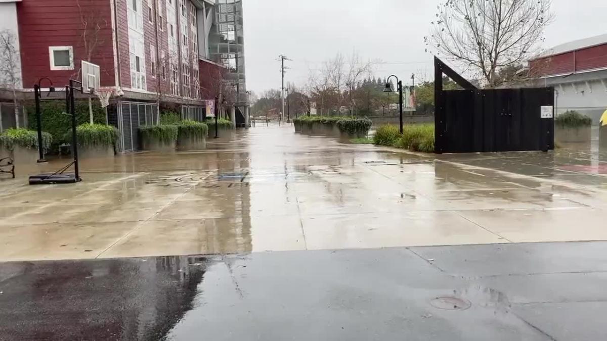 Flooding Seen in Santa Cruz as Atmospheric River Continues to Impact
