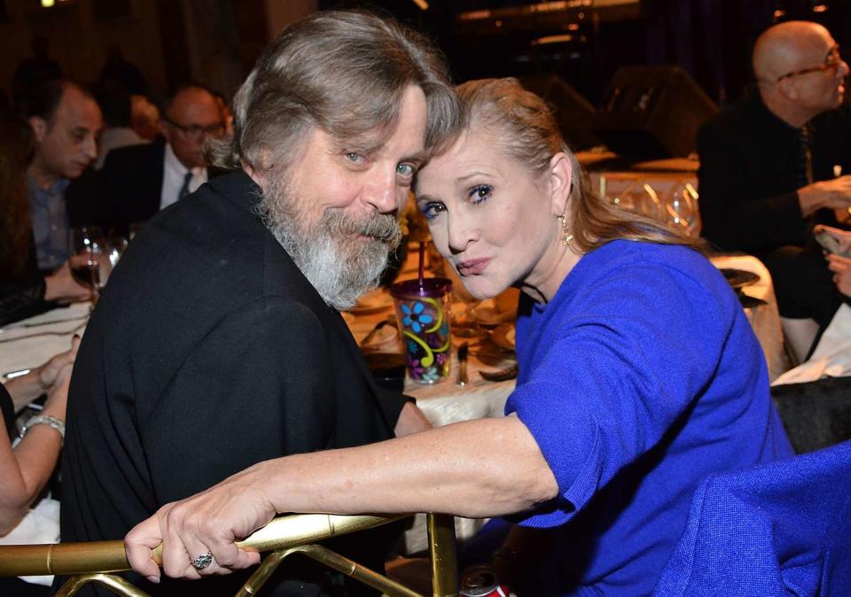 Araya Diaz/Getty Images Mark Hamill and Carrie Fisher in 2014