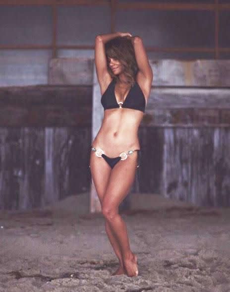 Halle shared a smoking hot bikini snap to usher in the new year. Photo: Instagram