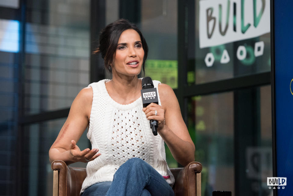 Padma Lakshmi at the Build Studio on March 12. (Photo: Mike Pont)