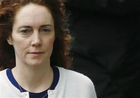 Former News International chief executive Rebekah Brooks arrives at the Old Bailey courthouse in London February 20, 2014. REUTERS/Luke MacGregor