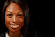 Track athlete, Allyson Felix poses for a portrait during the 2012 Team USA Media Summit on May 13, 2012 in Dallas, Texas. (Photo by Ronald Martinez/Getty Images)