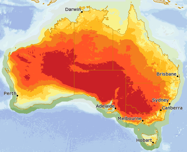 The heatwave is sweeping across the country, affecting all states. Source: Bureau of Meteorology