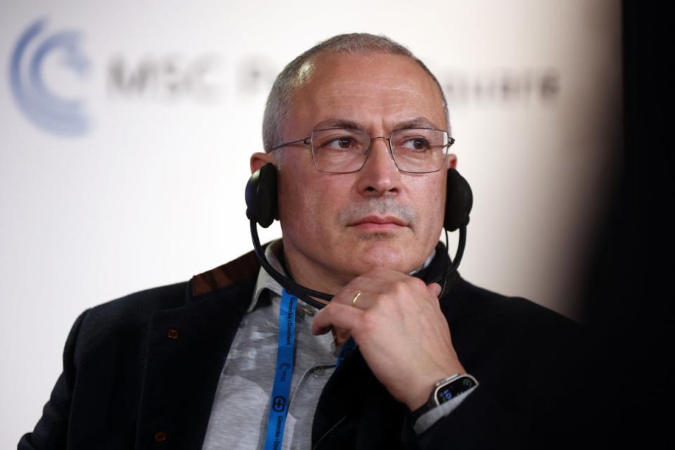 Russian opposition activist Mikhail Khodorkovsky paid tribute to Trushin, describing him as ‘an optimistic individual’ (Getty Images)