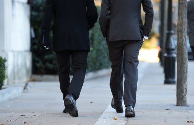 Two men walking