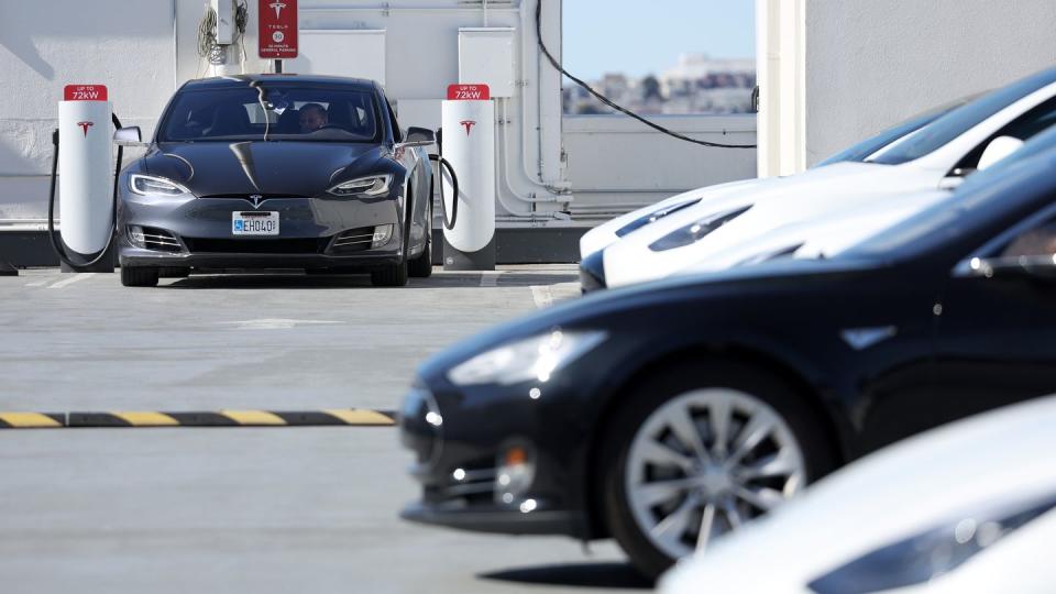 tesla will open up its chargers to other brands, in order to receive federal subsidies