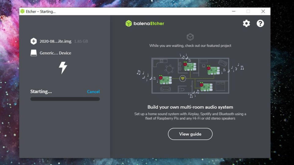 Flashing the Raspberry Pi OS with Balena Etcher