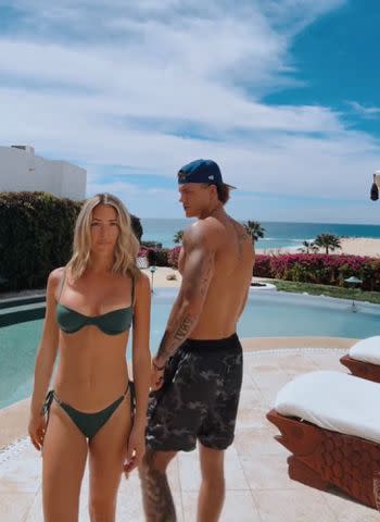 <p>Mark Estes TikTok</p> Kristin Cavallari and Mark Estes in Los Cabos, Mexico, in a video on Estes' TikTok.