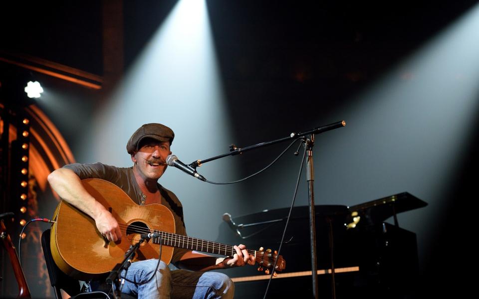 Foy Vance on stage at the Union Chapel, London, in 2017