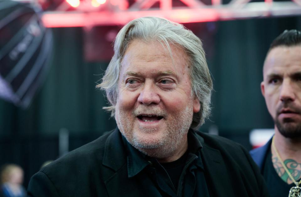 Steve Bannon, former advisor to U.S. President Donald Trump, attends an event held by the national conservative political movement, ‘Turning Point’ in Detroit, Michigan, on June, 15, 2024.
