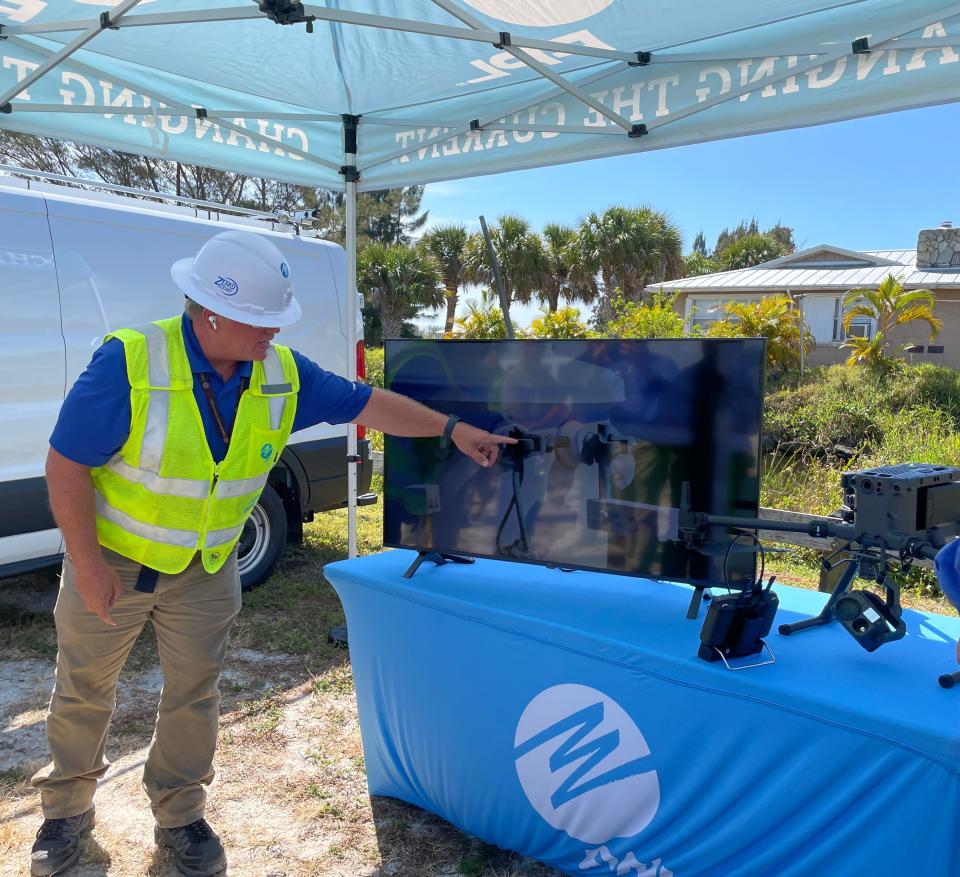 Michael Dorr with FPL explains how the company uses drones to monitor and spot issues on the energy grid.