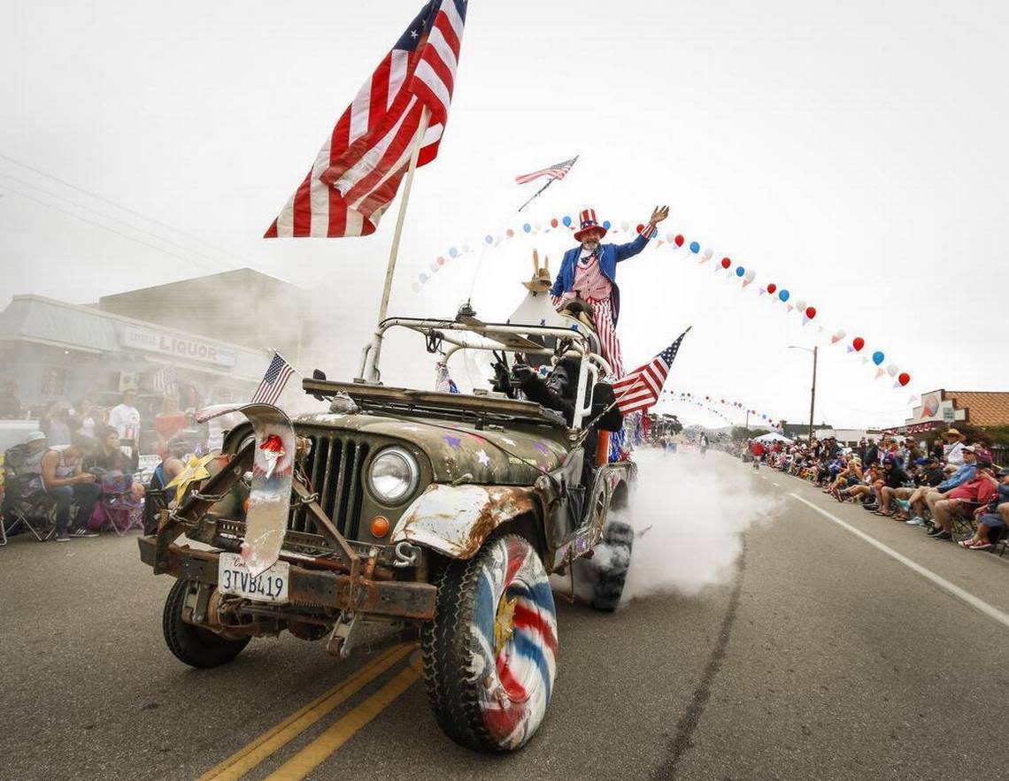 The entry from Mutt and Jeff’s Pig Farm was a crowd favorite during the Fourth of July parade in Cayucos in 2016.