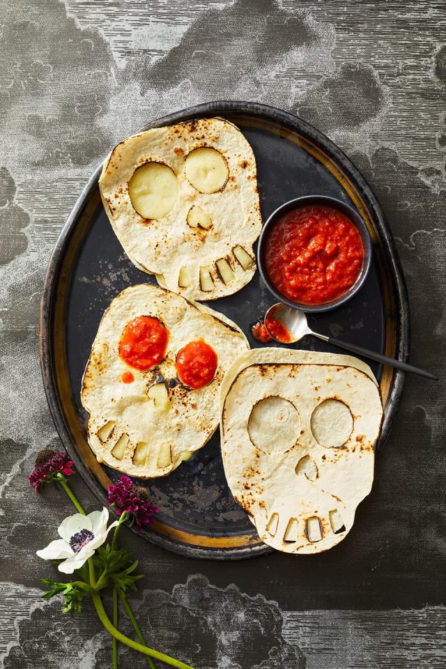 Cheesy Polenta Skulls: An Easy Halloween Recipe