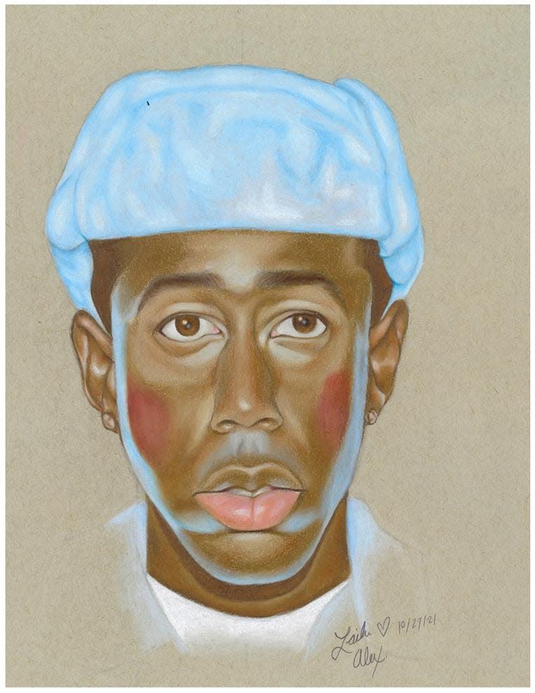 Middle School - First Place Award: Tyler by Laila Alexander, Grade 8, Montford Middle School; 
Donald Sheppard, Art Teacher.