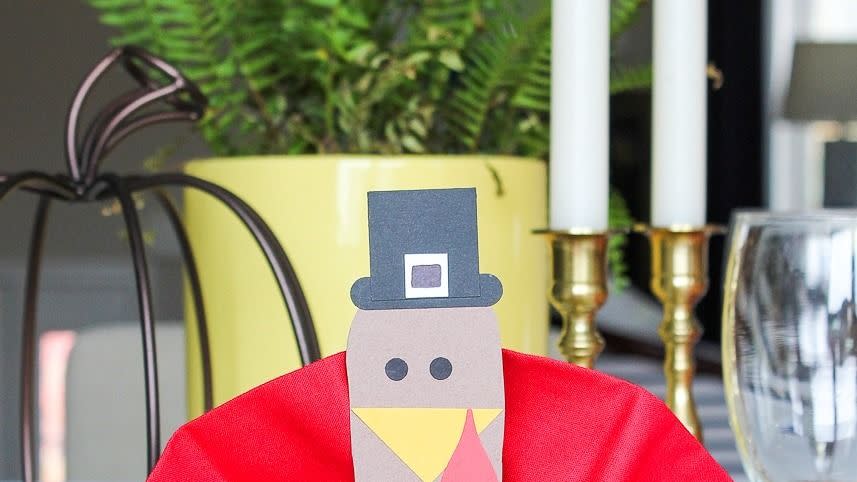 thanksgiving crafts for kids turkey napkins