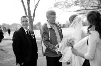 Prime Minister Stephen Harper meets the bride and groom. (Photo courtesy of Laura Kelly)