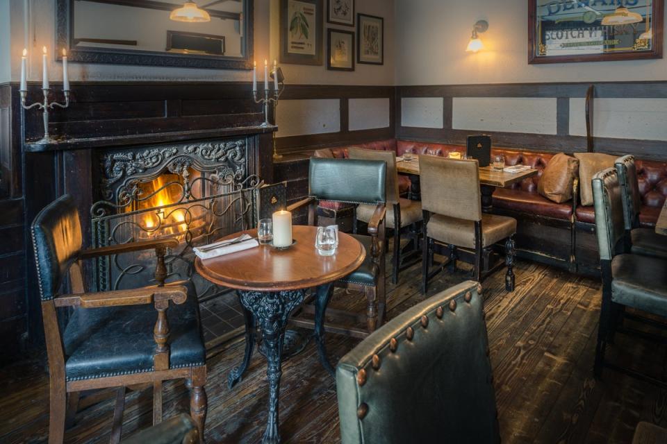 Warm up beside the fire with a pint (Fuller’s Brewery)