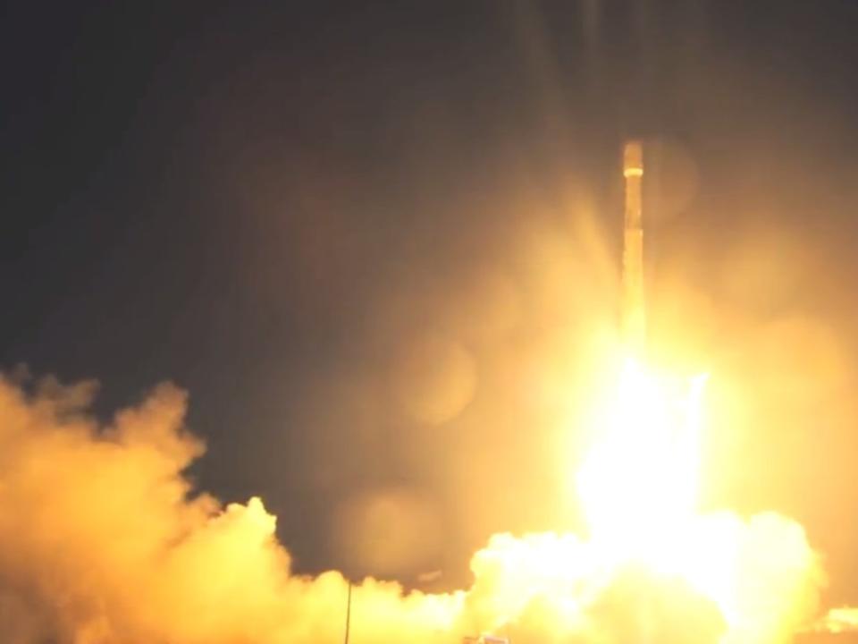 SpaceX's two-stage Falcon 9 booster lifted off from Vandenberg Air Force Base in California tonight (Dec. 22) at 11:27 p.m. EST (0427 on Dec. 23 GMT), carrying 10 communications satellites for the commercial Iridium Next constellation. <cite>SpaceX</cite>