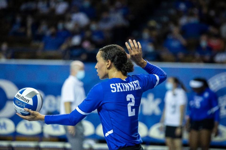 Former Kentucky standout Madisen Skinner (2) helped the Wildcats beat Texas in the 2020 NCAA Tournament Championship. After transferring, the Katy, Texas, product helped the Longhorns win the 2022 NCAA title.