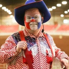 Burnsville resident Cowpaty will serve as the rodeo clown at the Madison County Fair rodeo Sept. 29-30.