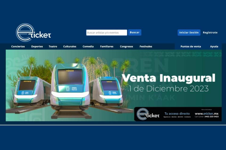 Venta inaugural de boletos para Tren Maya. (Animal Político)