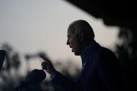 President Joe Biden speaks at a campaign event for Virginia democratic gubernatorial candidate Terry McAuliffe at Lubber Run Park, Friday, July 23, 2021, in Arlington, Va. (AP Photo/Andrew Harnik)