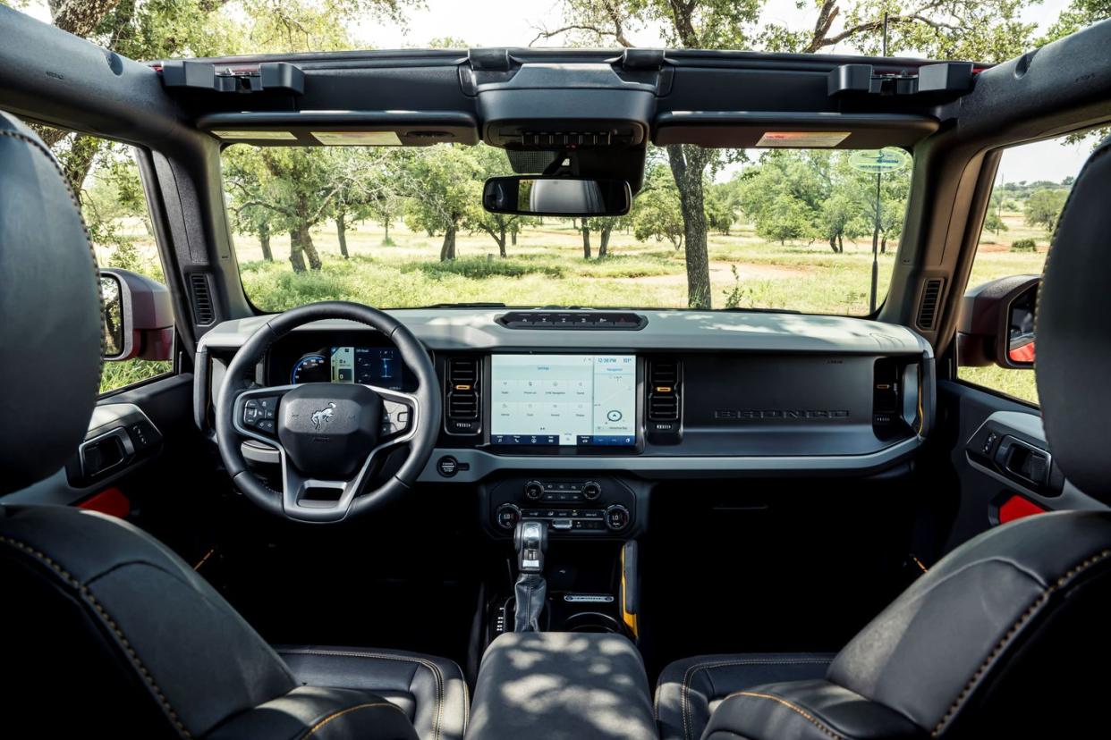 interior photos of the ford bronco