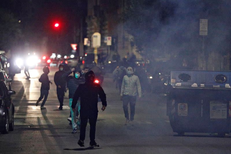 Protest amid coronavirus disease (COVID-19) outbreak in Rome