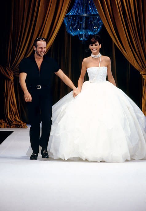 Alex Perry hit the runway with Linda Evangelista in 1997, cementing his status as one of Australia's most in-demand designers.