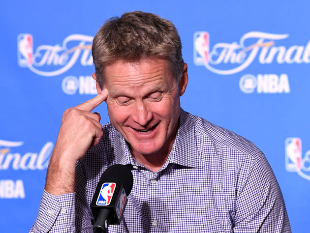 Steve Kerr has a preponderance of options. (Getty Images)