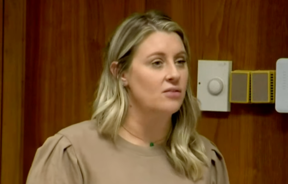 Madisyn Baldwin’s mother speaks at Ethan Crumbley’s sentencing hearing (USA TODAY/Screengrab)