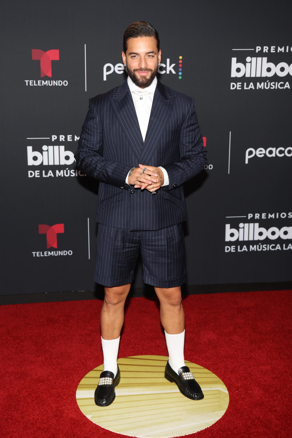 Maluma en los Premios Billboard Latinos 2022 en Watsco Center septiembre 29, 2022 en Coral Gables, Florida. (Photo by Rodrigo Varela/Getty Images)