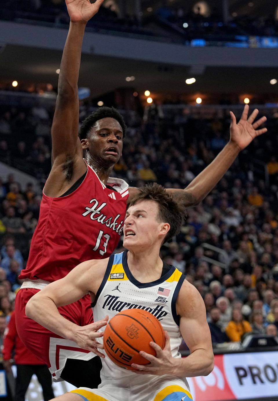 Xavier Amos had eight points, four rebounds, three assists and two steals in Northern Illinois' loss to Marquette last season.