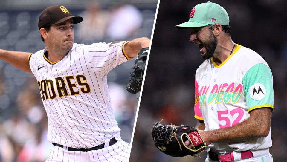 Seth Lugo (L) and Michael Wacha (R) both signed for relative bargains in Kansas City after posting sub-4.00 ERAs last season.