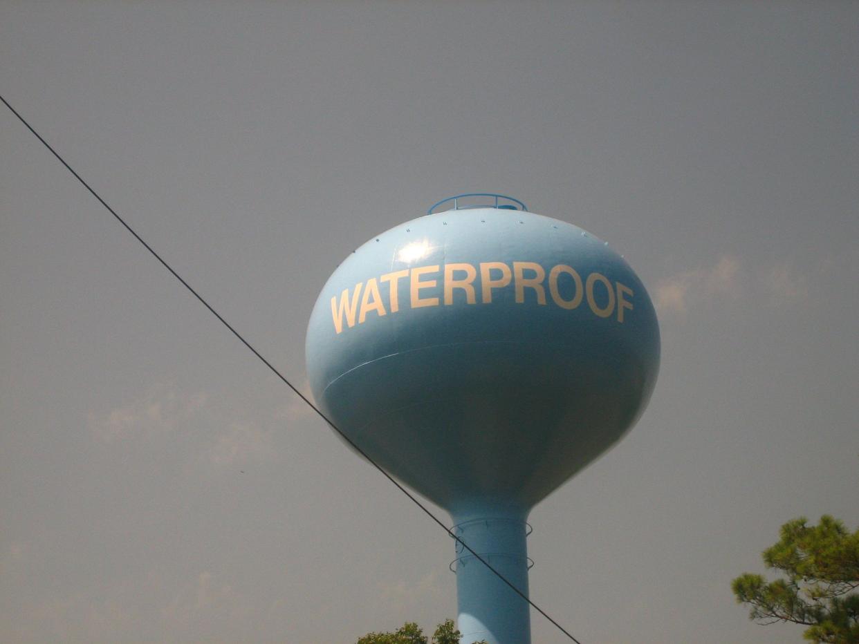Water tower, Waterproof, Louisiana.
